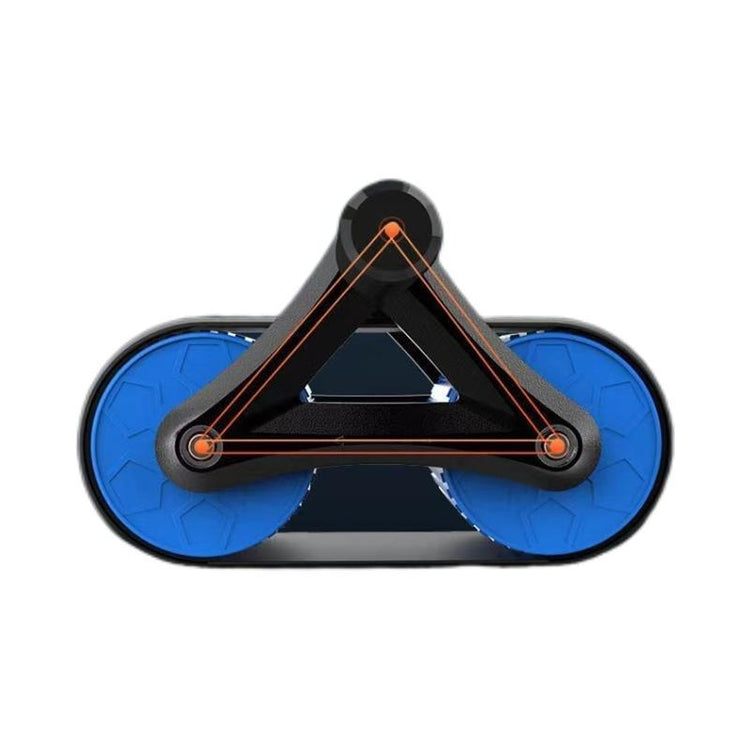 Automatic Rebound Ab Wheel Roller top view showing double wheels for core training and improved stability.